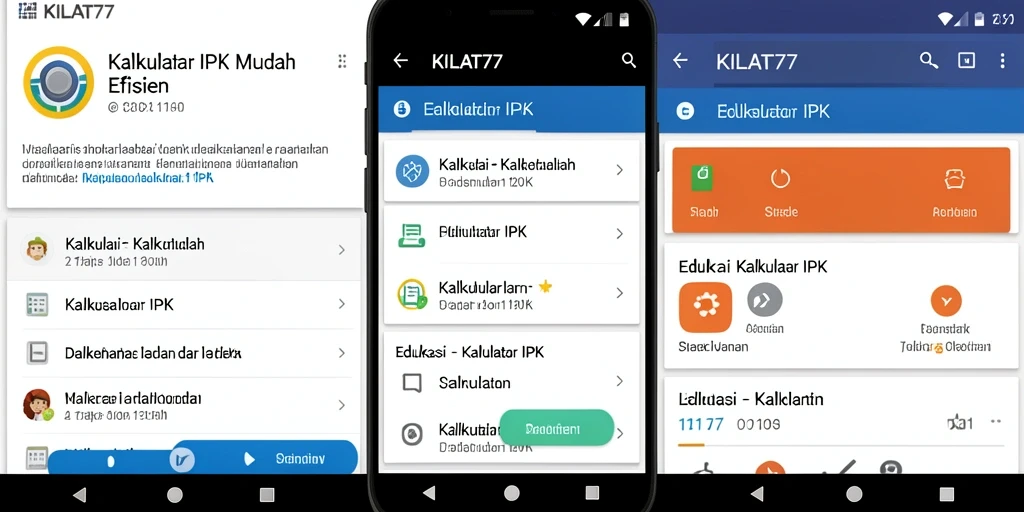 Antarmuka KILAT77 yang intuitif untuk menghitung IPK secara efisien.