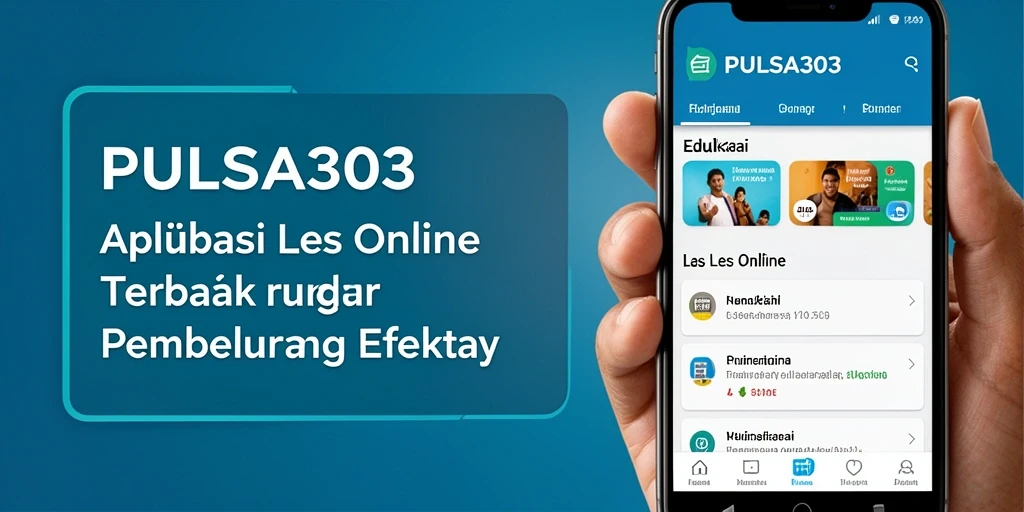 Tampilan antarmuka pengguna PULSA303 dengan fitur Les Online yang menarik.