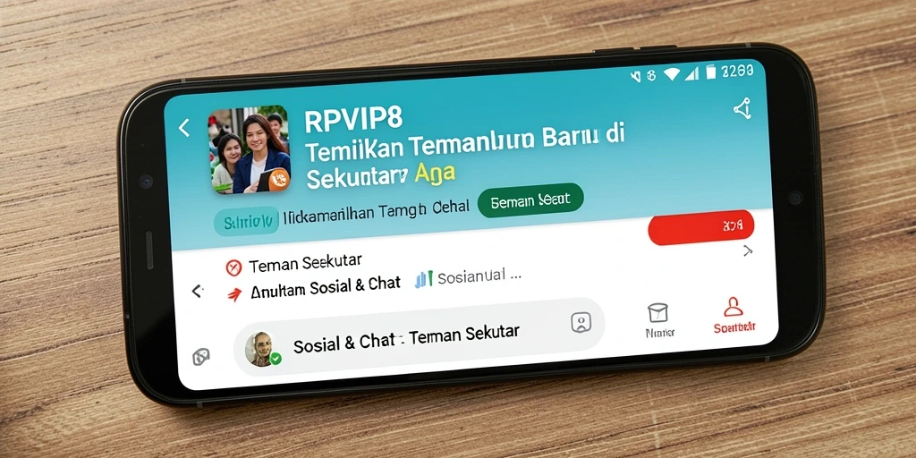 Tampilan antarmuka RPVIP8 yang menarik dan mudah digunakan.