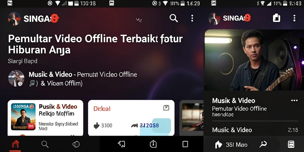 Tampilan antarmuka SINGA8 yang sederhana dan fungsional.